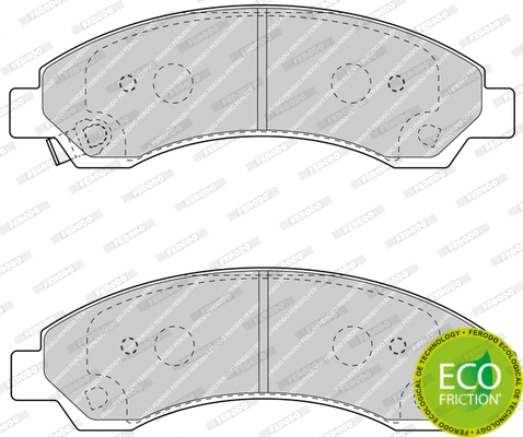 Brake Pad Set, disc brake (FDB4625)