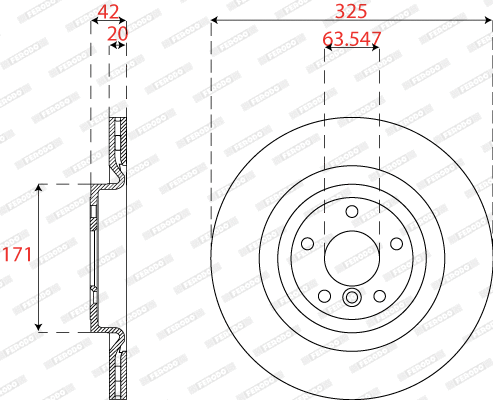 Brake Disc (DDF2733C)