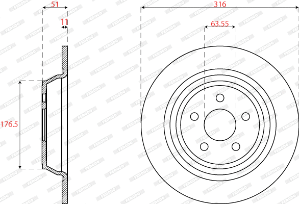 Brake Disc (DDF2821C)