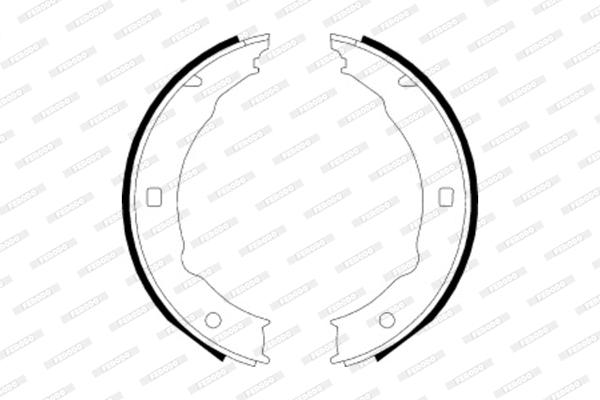 Brake Shoe Set, parking brake