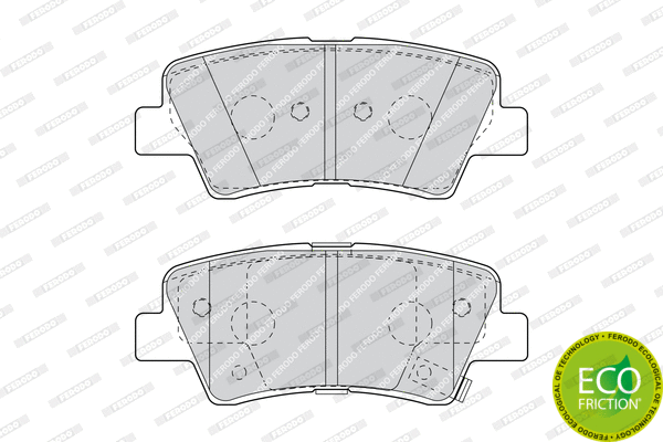 Brake Pad Set, disc brake (FDB4387)