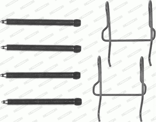 Accessory Kit, disc brake pad (FBA477)
