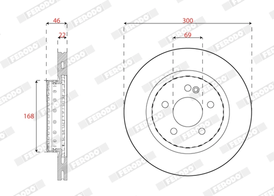 Brake Disc (DDF2832VC-1)