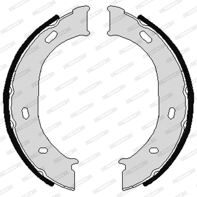 Brake Shoe Set, parking brake (FSB624)