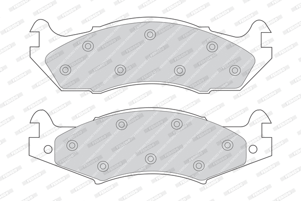 Brake Pad Set, disc brake (FDB920)