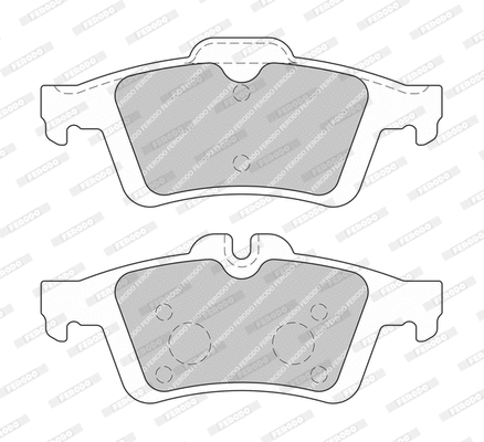 Brake Pad Set, disc brake (FDB4686-D)