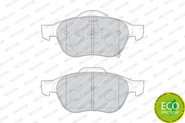 Brake Pad Set, disc brake (FDB1447)