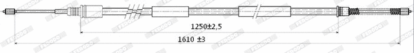 Cable Pull, parking brake (FHB432886)