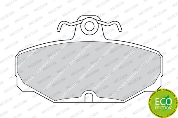 Brake Pad Set, disc brake (FDB398)