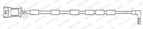 Warning Contact, brake pad wear (FWI323)