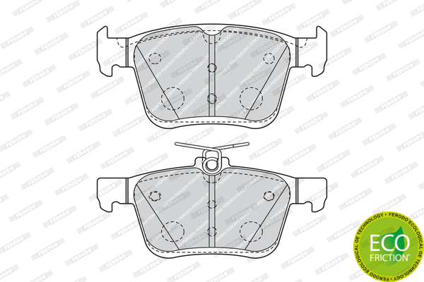 Brake Pad Set, disc brake (FDB4434)