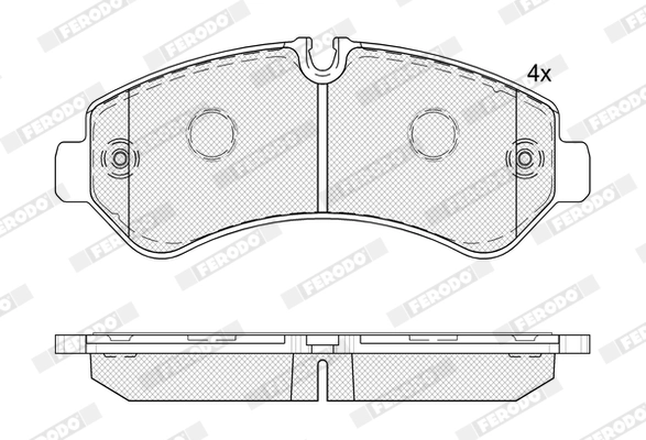 Brake Pad Set, disc brake (FVR5187)
