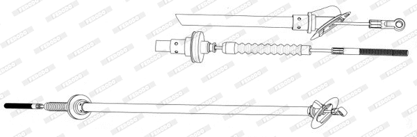 Cable Pull, clutch control (FCC421091)