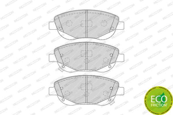 Brake Pad Set, disc brake (FDB4276)