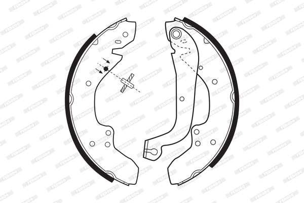 Brake Shoe Set (FSB203)