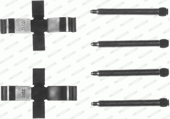 Accessory Kit, disc brake pad (FBA476)