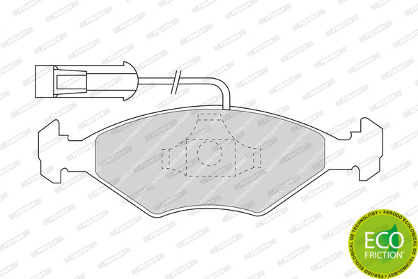 Brake Pad Set, disc brake (FDB912)