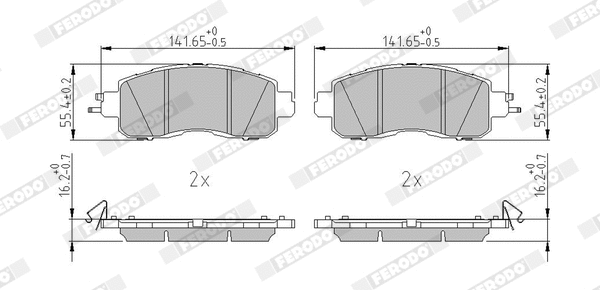 Brake Pad Set, disc brake (FDB5246)