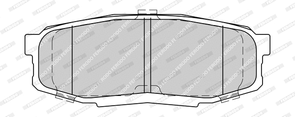 Brake Pad Set, disc brake (FDB4230-D)