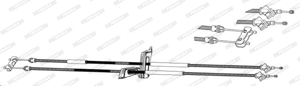 Cable Pull, parking brake (FHB432979)
