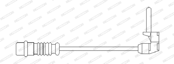 Warning Contact, brake pad wear (FAI102)