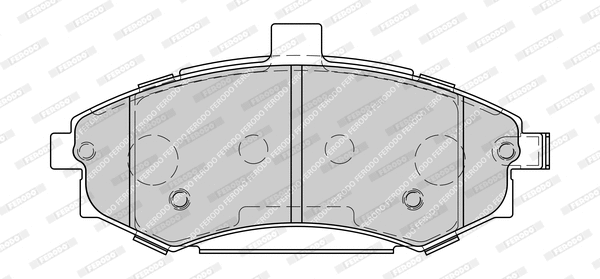 Brake Pad Set, disc brake (FDB1840-D)