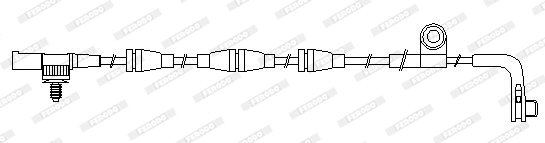 Warning Contact, brake pad wear (FWI281)