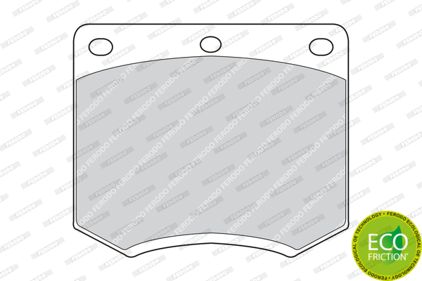 Brake Pad Set, disc brake (FDB167)