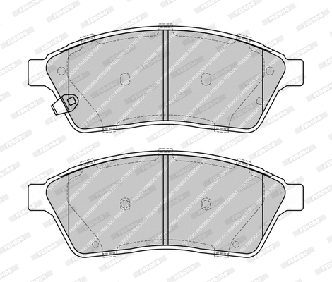 Brake Pad Set, disc brake (FDB4581-D)
