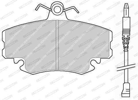 Brake Pad Set, disc brake (FDB845F)