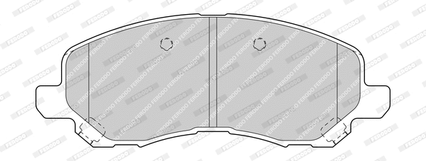 Brake Pad Set, disc brake (FDB1621-D)