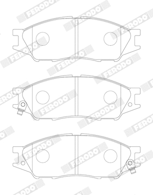 Brake Pad Set, disc brake (FDB1888)