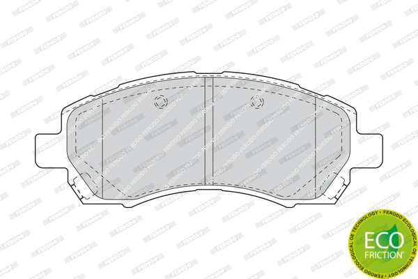 Brake Pad Set, disc brake (FDB1612)