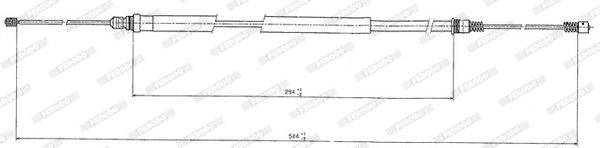 Cable Pull, parking brake (FHB431204)