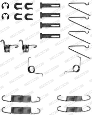 Accessory Kit, brake shoes (FBA72)