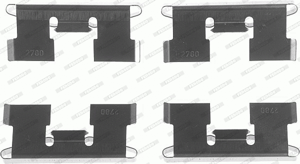 Accessory Kit, disc brake pad (FBA448)