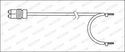 Warning Contact, brake pad wear (FWI345)