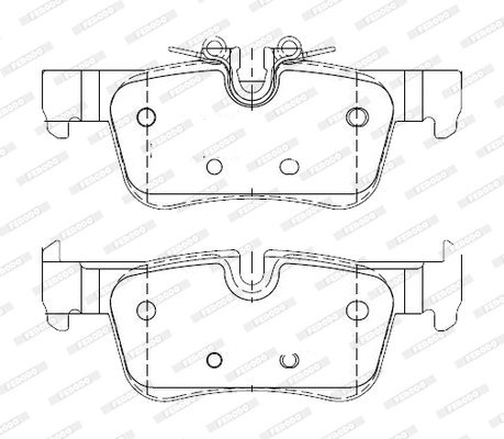Brake Pad Set, disc brake (FDB4954-D)