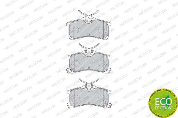 Brake Pad Set, disc brake (FDB1895)