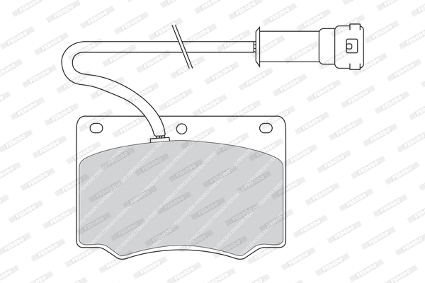 Brake Pad Set, disc brake (FDB240)
