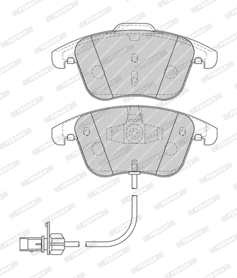 Brake Pad Set, disc brake (FDB4045-D)