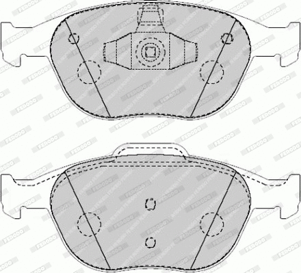 Brake Pad Set, disc brake (FVR1568)