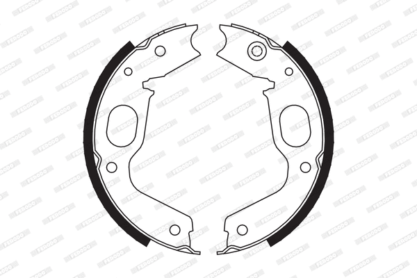 Brake Shoe Set, parking brake (FSB663)