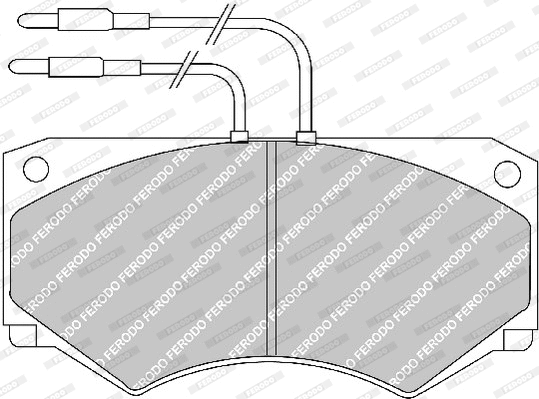 Brake Pad Set, disc brake (FVR492)