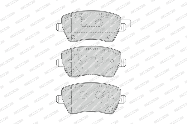 Brake Pad Set, disc brake (FDB4966)