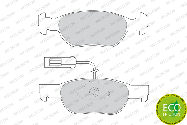 Brake Pad Set, disc brake (FDB1040)