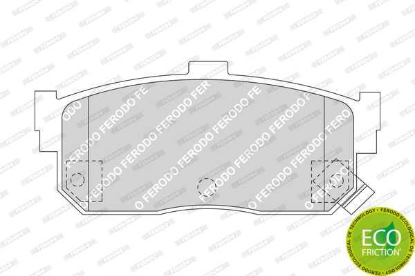 Brake Pad Set, disc brake (FDB1104)