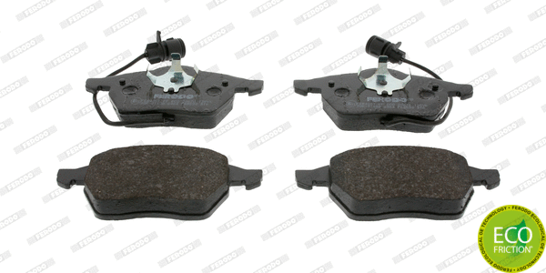 Brake Pad Set, disc brake (FDB590)