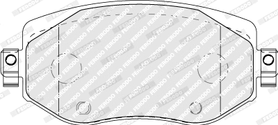 Brake Pad Set, disc brake (FDB5104)