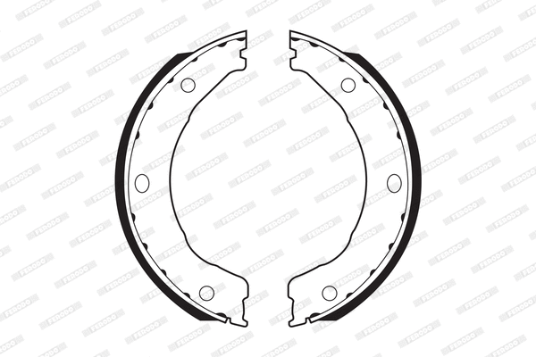 Brake Shoe Set, parking brake (FSB336)